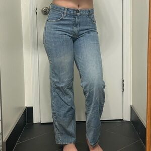 vintage light wash old navy straight leg jeans